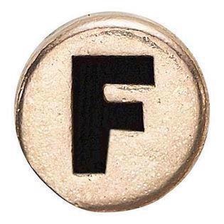 Christina forgyldt sølv  Lille forgyldt sølv dot med F, model 603-G-F købes hos Guldsmykket.dk her